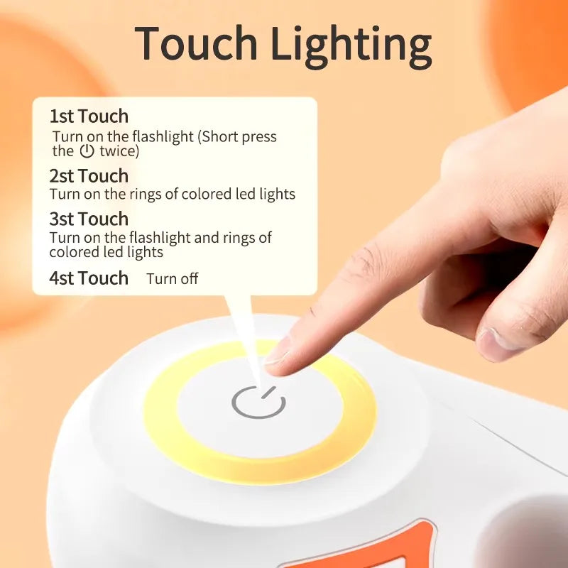 Correa retráctil automática de 5 metros para perros  con linterna Led